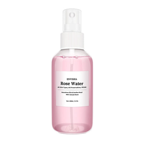 ENVISHA Rose Water For Face Facial Toner Organic Rose Petals Essence Moisturizing Serum Refresh Elastic Shrink Pores Skin Care