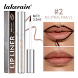 Lip Liner With Peel Off Lip Stain Tattoo Long Lasting Waterproof Transfer Proof Smudge Proof Matte Finish Lip Cosmetic Pencil