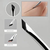 2pcs ultra-thin diagonal eyeliner brush set - fine diagonal eyeliner eyebrow brush, sickle ultra-thin diagonal flat angle,