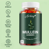 Mullein Gummies - Supports Clear Lungs & Respiratory Health, Natural Detoxification, Enhanced Immune Function