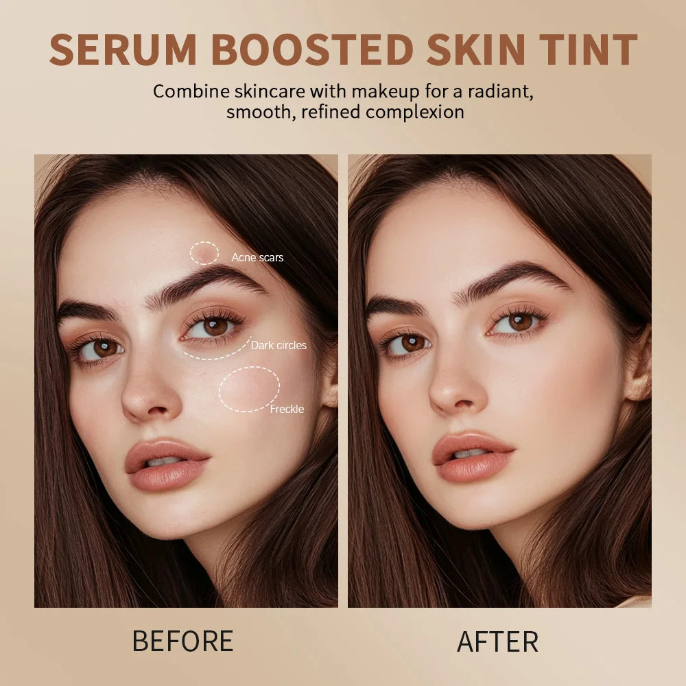 Tinted Moisturizer Balm Foundation Stick Lightweight Hydrating Sheer Coverage Natural Radiant Glow Portable Daily Face Makeup Cosmetic