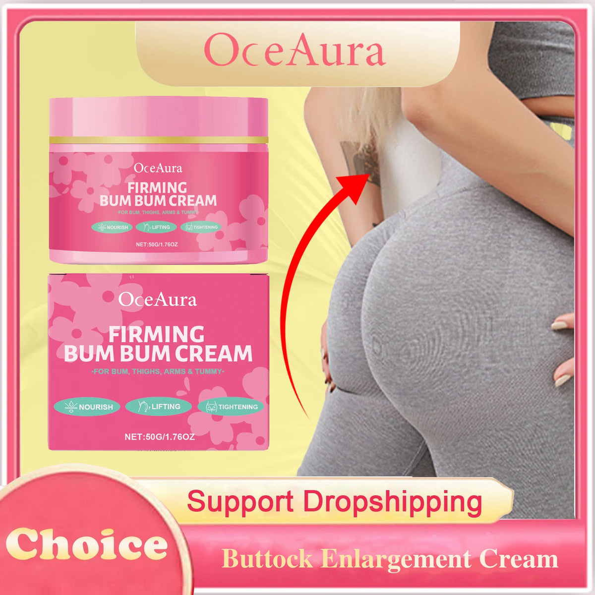 Buttock Enlargement Cream Improve Sagging Lifting Shaping Plumping Tightening Smoothing Moisturizing Sexy Body Hip Enhance Cream