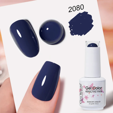 Clou Beaute Grey Color Nail Gel Polish Full Coverage Nail Polish Dark Red Gel Lacquer Varnish Vernis Semi Permanent Nail Art