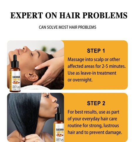 Batana Oil Hair Growth Products Fast Growth Batana Essence Oil Traction Alopecia Anti Hair Loss Baldness Treatment For Men Women