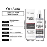Black&White Rice Exfoliating Essence Dead Skin Remover Facial Glowing Replenisning Shrink Pore Hyaluronic Acid Brightening Serum