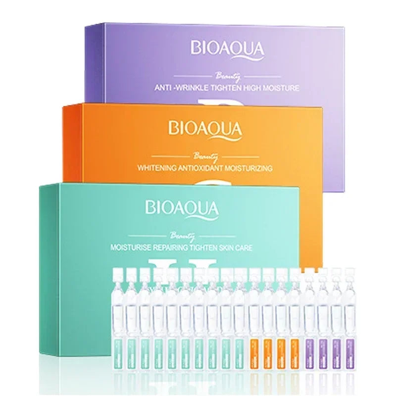 30pcs/box BIOAQUA Retinol Vitamin C Hyaluronic Acid Serum for Face Moisturizing Firming Hydrating Facial Essence Face Skin Care