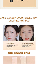 Ocheal BB Cream Air Cushion Compact Make Up Foundation Concealer Cream for Face Cosmetics Makeup Mushroom Head Puff