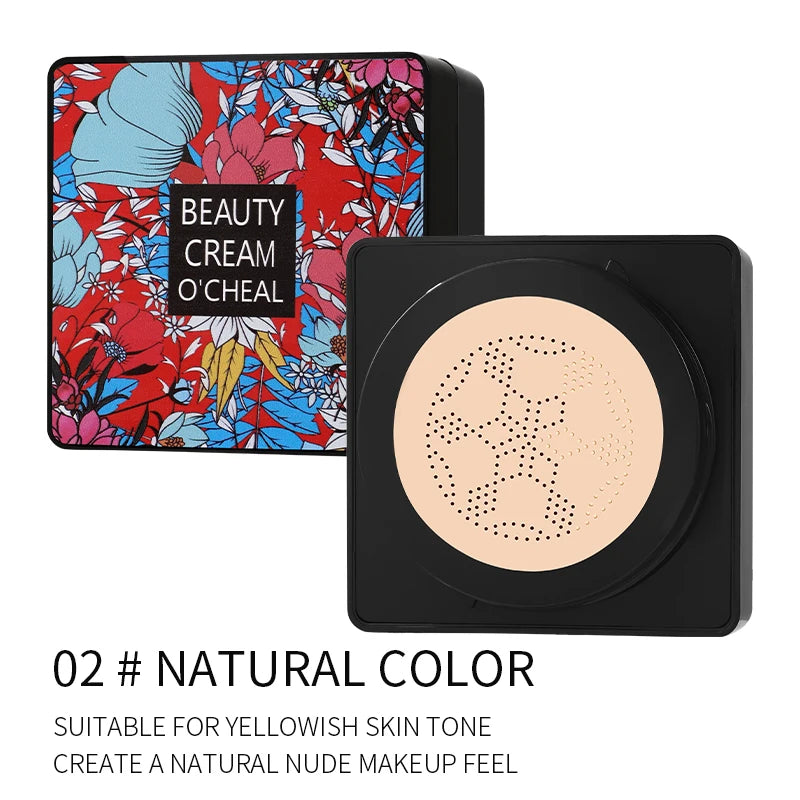 CC Cream Magic Foundation Mushroom Head Air Cushion Waterproof Brighten Foundation Cream Women Base Makeup Face Korean Cosmetics