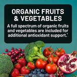 Organic Multivitamin for Women - Whole Food with B-Complex, Vitamin C, D3 & K2 for Immunity, Stress, Hair, Skin & Nails