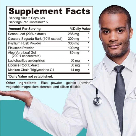 15 Day Cleanse and Detox - Supports Intestinal & Digestive Health, Relieves Bloating, Replenishes Energy, and Improves Immunity