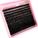 10Row 60D-120D 5D Fluffy Thick Lashes Clusters 10-18mmMix Wispy Individual Lashes Extensions Clusters DIY Makeup False Eyelashes