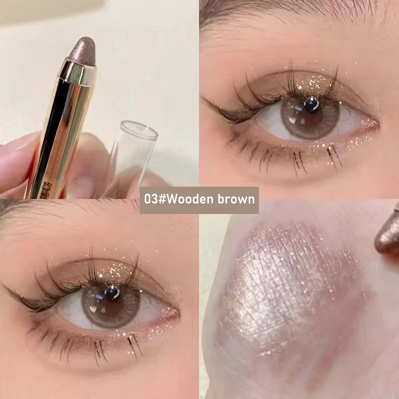 Dual-ended highlighter eyeshadow pencil pearlescent,delicate,shimmering, brightening,long-lasting,non-smudging eyeshadow stick