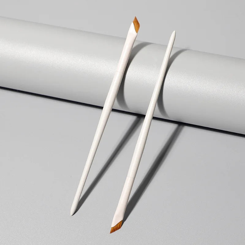 Upgrade Blade Eyeliner Brush Ultra Thin Fine Angle Flat Eyebrow Brush Under The Eye Makeup Brushes Precise Detail Brush White