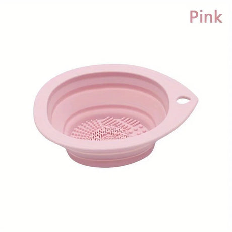 Silicone Makeup Brush Cleaner Folding Powder Puff Cleaning Bowl Eyeshadow Brushes Washing Soft Mat Beauty Tools Scrubber Box