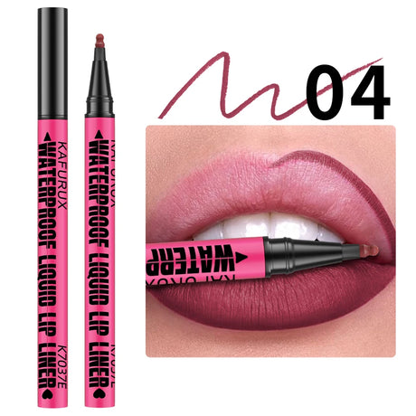 Lip Liner Waterproof, Sweatproof, Matte Multi-color Correcting Liquid Lipstick Pen Sexy Red Brown Lip Makeup for Women Gifts