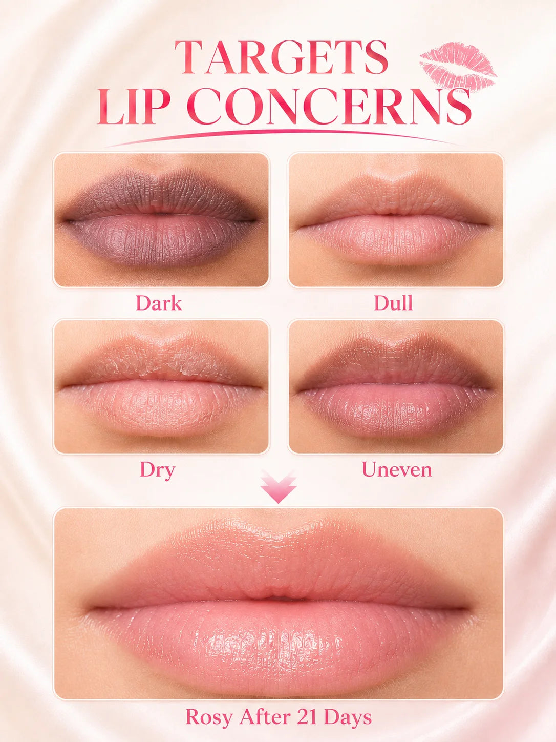 Lighten & Repair Dark Lips Lip Balm Reduce Lip Pigment Deposition Exfoliate Hydrating Lip Treatment