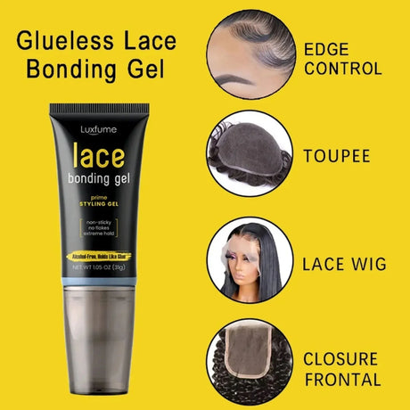 1PC 31G Strong Hold Waterproof Lace Wig Glue Invisible Bonding Gel for Wig Installation Prime Styling Hair Gel for Lace Wigs