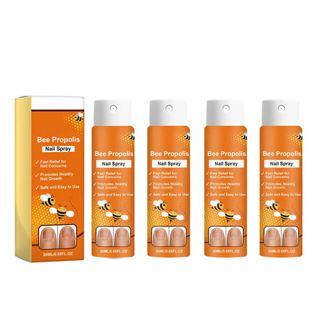 Bee Venom Nail Soothing Spray Nail Repair Treatment for Damaged&Discolored Toenail Moisturizing Nourishing Care for Brittle Nail