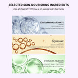 Mercilen Three-Color Isolation Makeup Primer Set, Containing Hyaluronic Acid, Plant Squalane, and Pearl Extract for Oil Control and Moisturizing, Minimizing Visible Pores, Long-Lasting Hydration and Radiance, and Long-Lasting