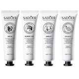 5pcs Hand Cream Gift Set – Infused with Goat Milk & Nourishing Oils for Deep Moisture and Restorative Care, 30g Squeeze Tubes