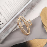 New Fashion Simple Hair Clip Mini Metal Hair Claw Non Slip Hollow Gold Geometric Barrettes Sweet Daily Hair Accessories