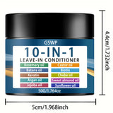 GSWP 10 In1 Leave-in Conditioner with Rosemary Oil&Keratin, Moroccan Nut Oil, Biotin Etc. Hydrates&Moisturizes. 50g/100g