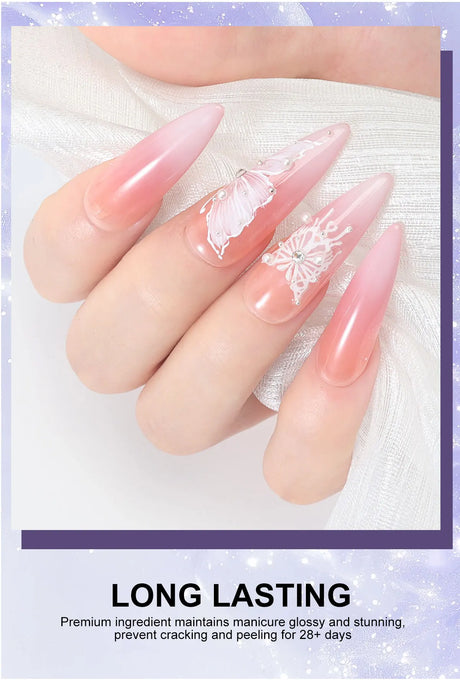 LIMEGIRL 9 Color Gradient Painting Gel Nail Art Design DIY Solid Gel Nail Polish Quickly Carved Petal Nail Painting Gel