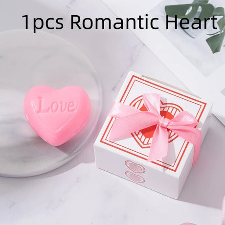 Handmade Love Heart shaped Design Bath Soap Wedding Party Love Gift Soapy Favor Valentine Gift Hand Soap