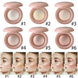 3D Face Highlighter Powder Instant Silky Baked Shimmer Illuminator Makeup Natural Glossy Brighten Contouring Glitter High Gloss