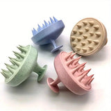 1pc Silicone Shampoo Brush Body Massage Brush Bath Shower Brush Salon Hairdressing Tool Scalp Massage Comb Hair Washing Brush