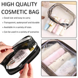 Clear Cosmetic Bag, Transparent Makeup Organizer Pouch for Toiletries, Portable Travel & Gift Storage ﻿