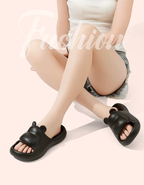 2025 Fashion Women Slippers Summer Flat Sandals Lightweight EVA Home Bathroom Slippers Massage Couples Indoor Slides Shower Shoe