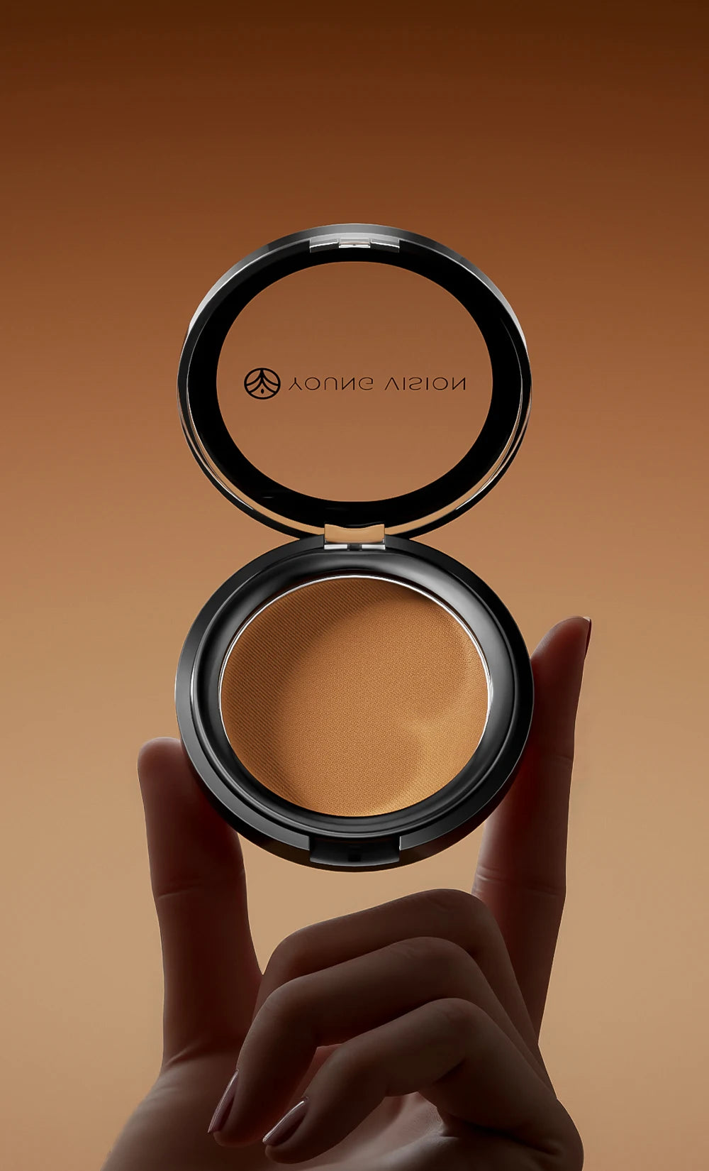 Professional matte contour powder tray creates a 3D facial contour, with long-lasting bronzing powder for setting makeup