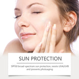 4-in-1 Liquid Foundation Spf 50+ Magic Color Changing Matte Long-Lasting Waterproof Sweating Moisturizing Coverage Makeup Base