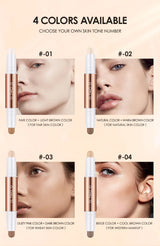 O.TWO.O Double Head Contour Concealer Stick Waterproof Matte Finish Brighten Highlighters Contouring Pen For Face Makeup