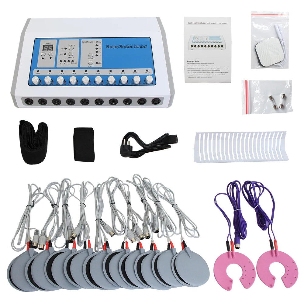 New Russian Waves Microcurrent EMS Electric Muscle Stimulator Body Massager Weight Loss Electro Myostimulation Machine