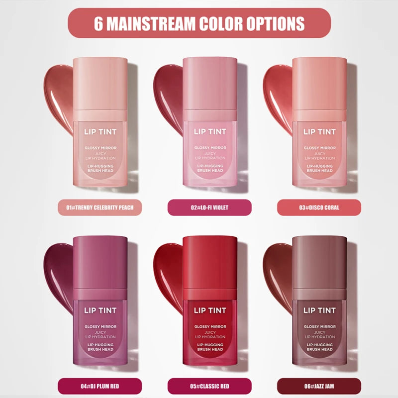 Brand Mirror Lip Gloss 5ml Non Stick To Cup Non Fading Long-lasting Moisturizing Hydrating Natural Portable Brush Head Lip Gloss