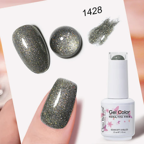 Clou Beaute Grey Color Nail Gel Polish Full Coverage Nail Polish Dark Red Gel Lacquer Varnish Vernis Semi Permanent Nail Art