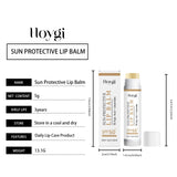 Sun Protective Lip Balm SPF50+ Hydrating Lip Sunblock Fade Lip Lines Nourishing Moisturizing Brighten with Kojic Acid Ceramide