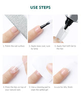 Nailpop Pro Soft Nail Tips Gel Glue 20g Adhesive Fake Nails Long Lasting Soak Off UV Gel Nail Polish Manicure Products for Nails