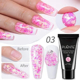 PUENTE 7.5ML Nude Shade Moonlight Cat Magnetic Gel Nail Polish Ultra-Bright Cat Eye Soak Off UV Semi-Permanent Varnish Manicure