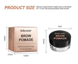 6 Colors Waterproof Eyebrow Tint with Brush Long-Wearing Full-Pigment Smudge-Proof Eyebrow Pomade Natural Wild Brows Makeup