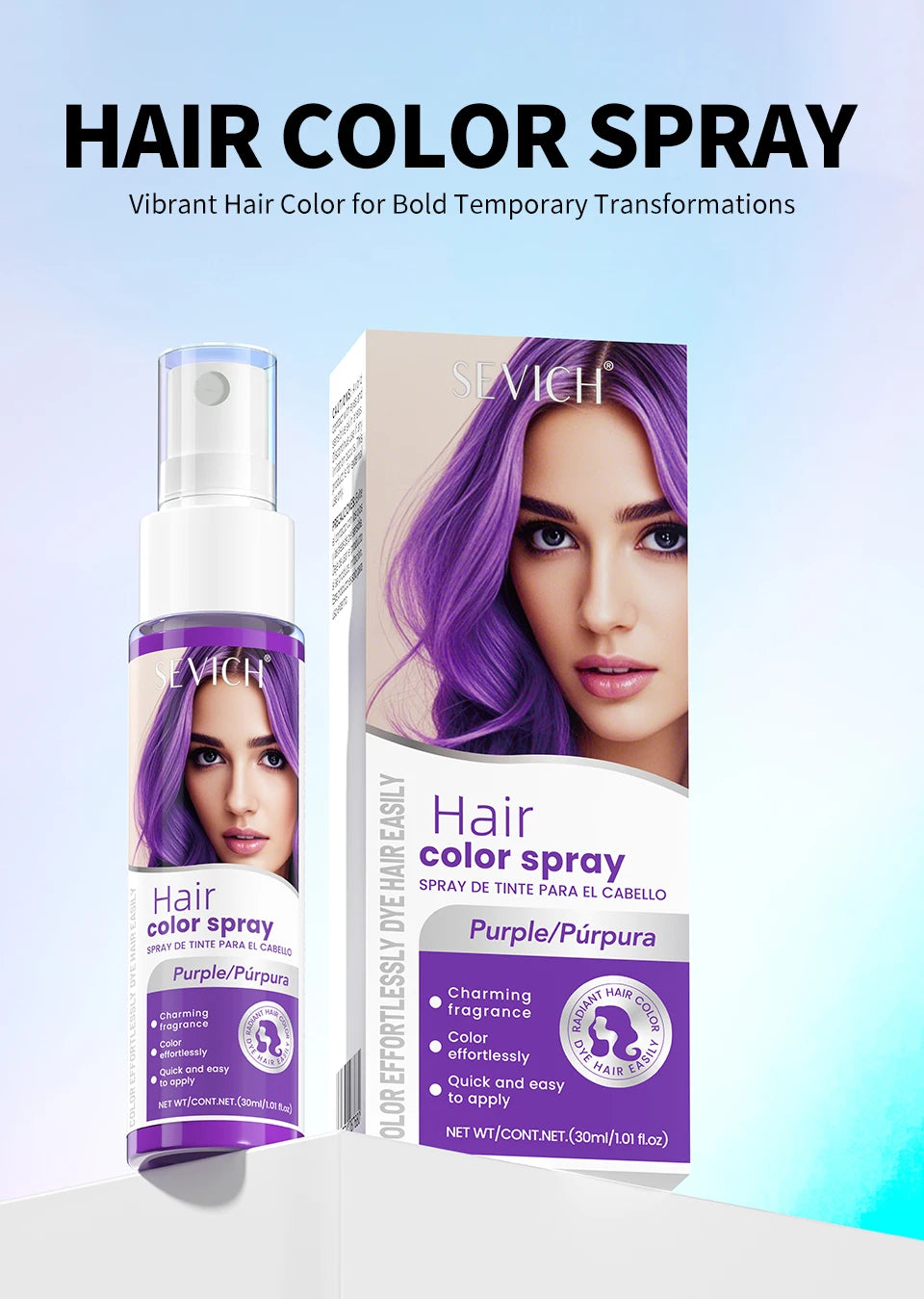 Temporary Hair Color Spray One-Time Hair Dyeing Instant Hair Salon Multi Color Hair Dye Makeup Chalk Washable DIY Party Styling