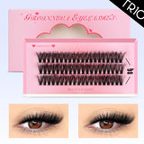 GROINNEYA Fluffy Lash Clusters DIY Natural Thick Cluster Lashes Fluffy Soft Mink Lashes Extension Individual Eyelashes Makeup