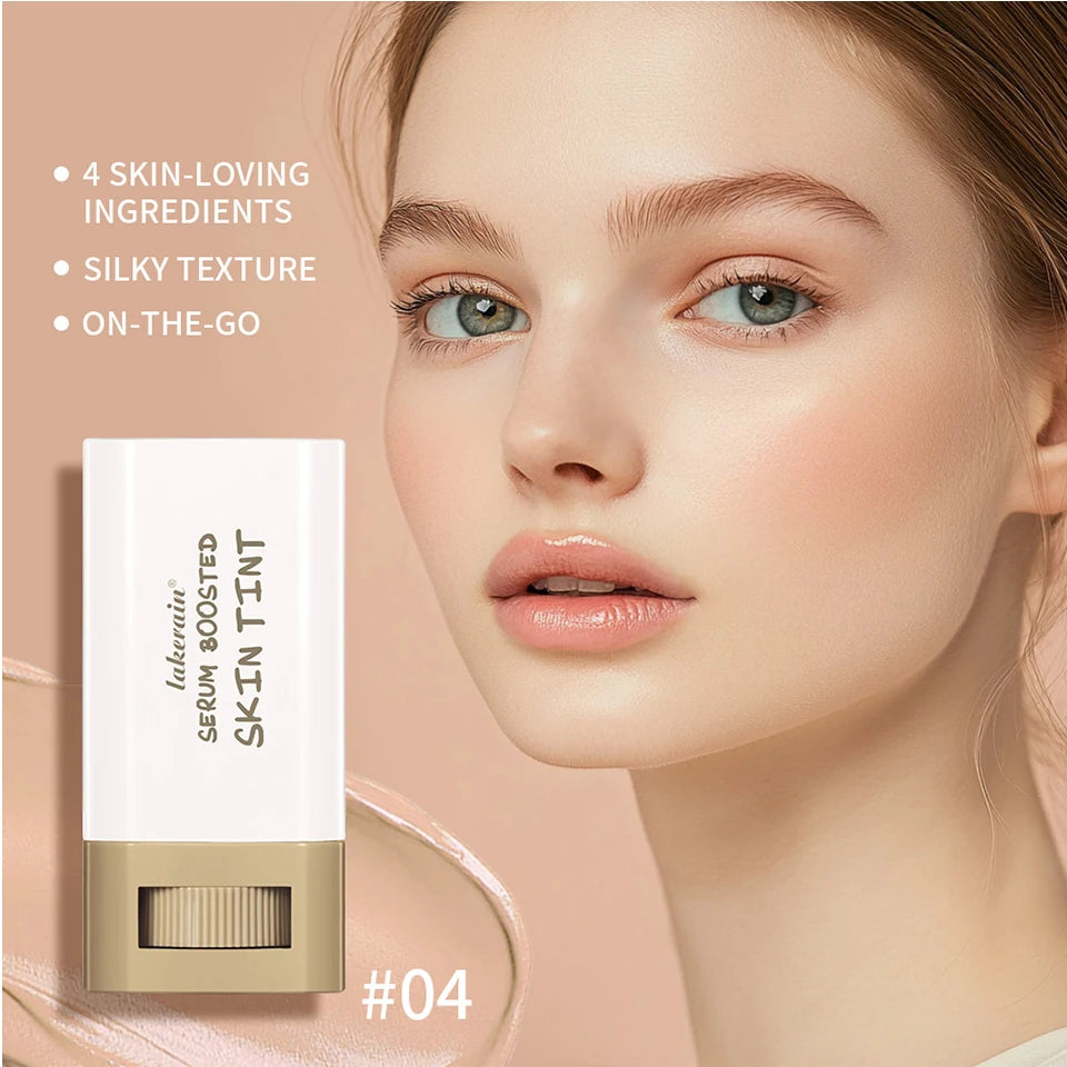 Tinted Moisturizer Balm Foundation Stick Lightweight Hydrating Sheer Coverage Natural Radiant Glow Portable Daily Face Makeup Cosmetic