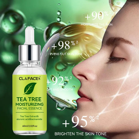 YOUNGCOME Tea Tree Oil Facial Essence Tightens Skin, Whitens and Fades Spots, Suitable for All Seasons