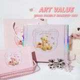 ART VALUE 7PCs Multipurpose Makeup Sets Include 3 Matte Lip Mud,1 Pressed Powder,1 Blush,1 Eyes Palette And Necklace Cosmetics