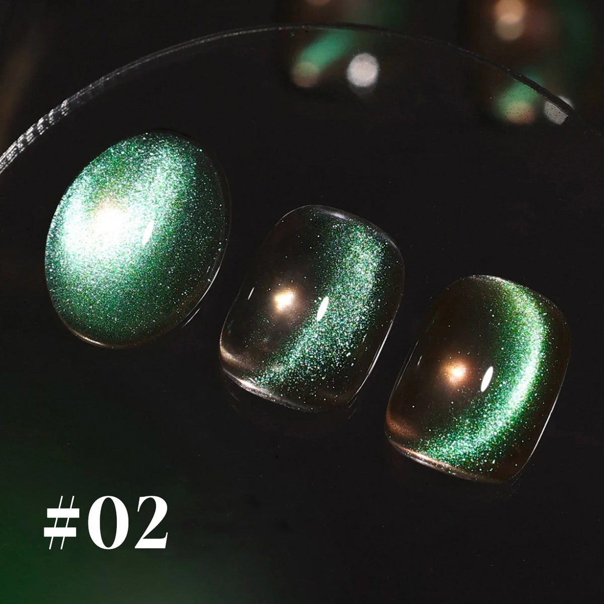 1-6PCS 12ML Human Fantasy Cat Eye Gel Nail Polish Ice Clear High-end Glass Bead Semi-permanent Gel Nail Polish Nail Art Supplies