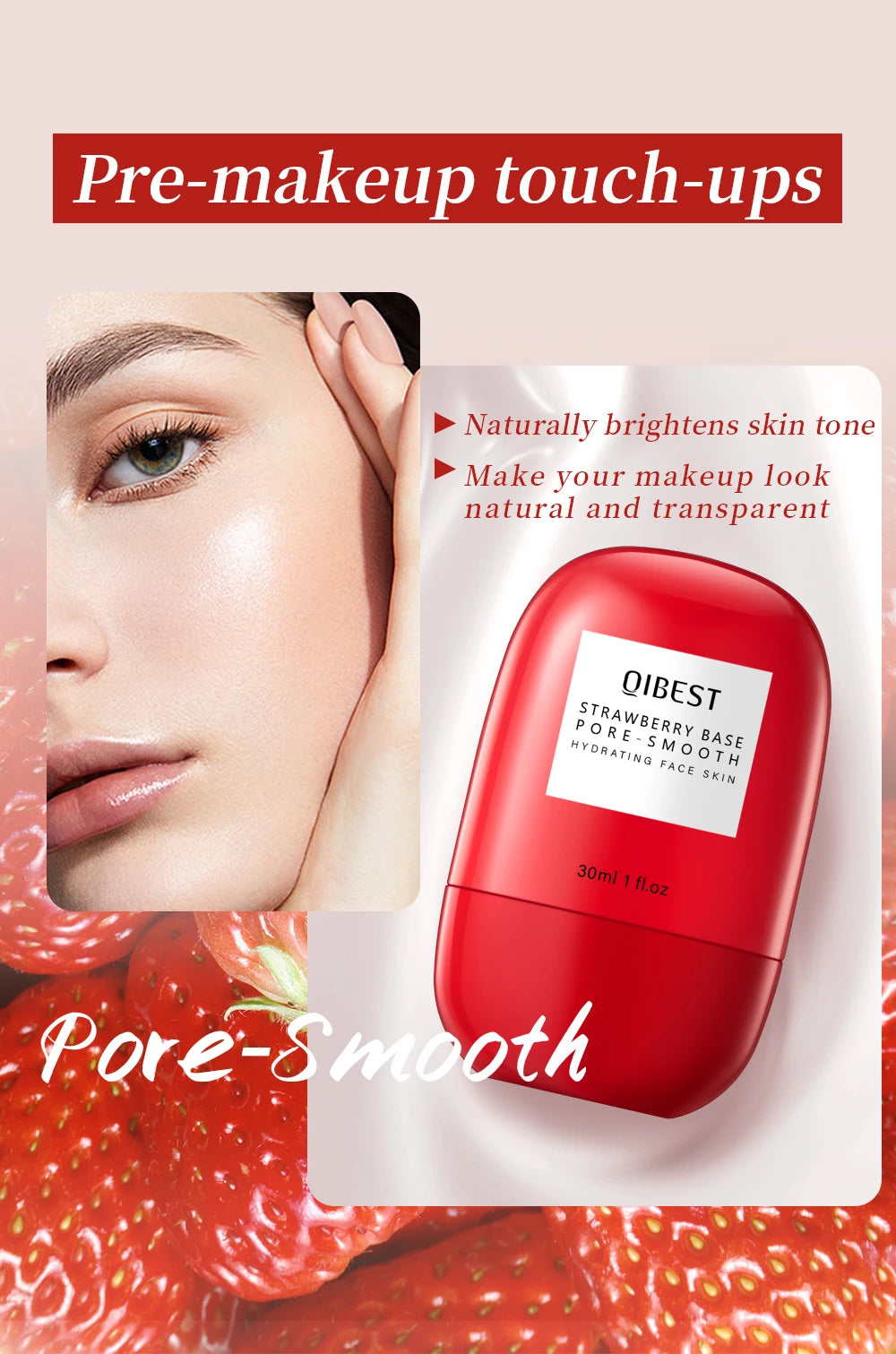 QIBEST Liquid Foundation Cream 30ml For Face High Coverage Makeup Base Oil Control Liquid Pie Foundation Primer Face Makeup New