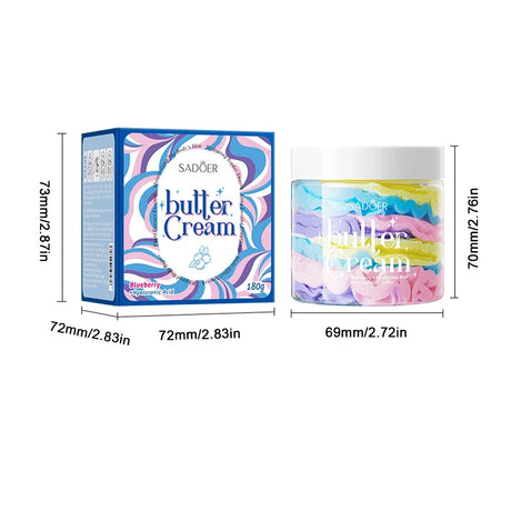 High Moisturizing Body Butter Cream Blueberry Flavor Body Cream Moisturizing and Nourishing Body Repair Cream